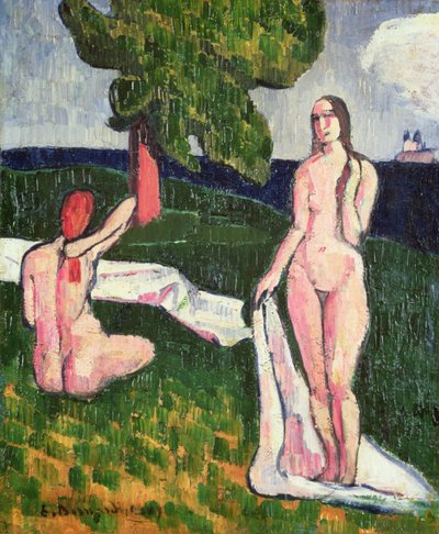 Deux baigneurs sous un arbre, 1889 - Emile Bernard